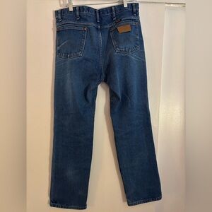 Wrangler Men's Classic Blue Straight Jeans 34x32 Authentic